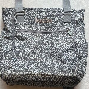 Thirsty One Gray organized chaos Backpack carry all , travel bag, diaper bag